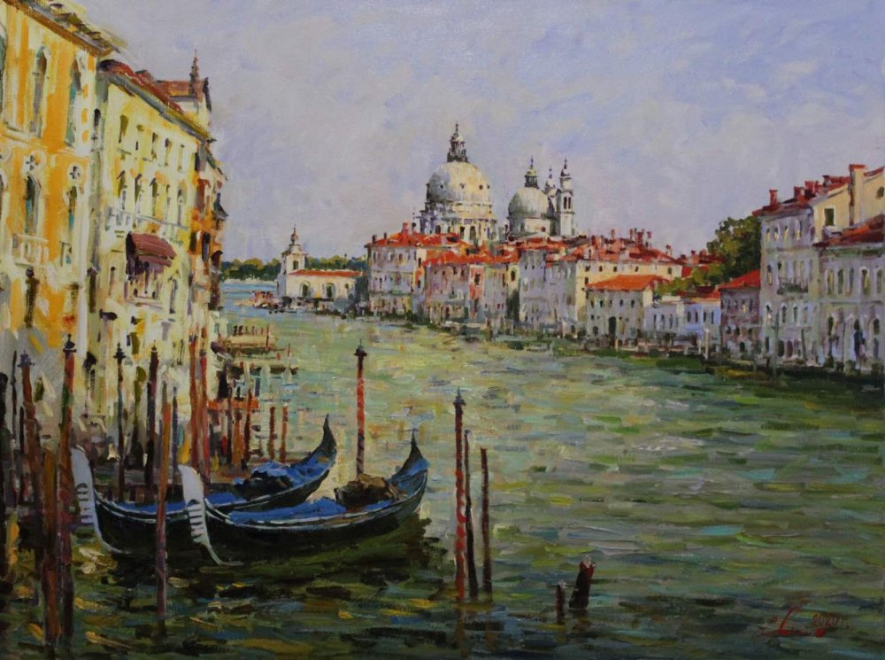 《威尼斯风景》 布面油画 60x80cm 2020年