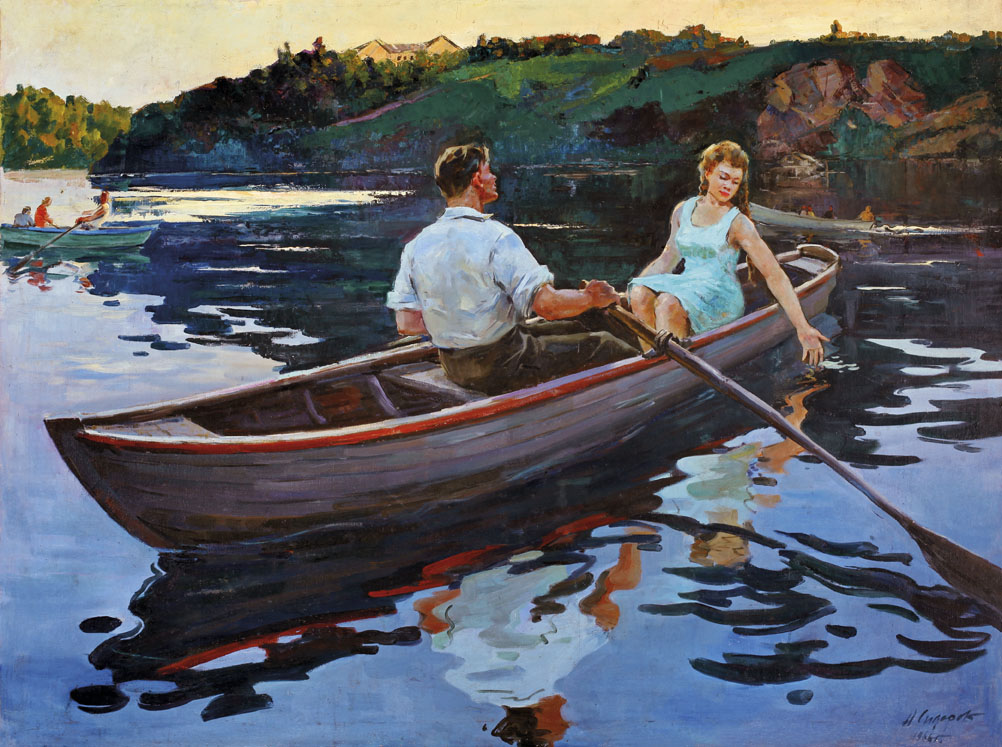 西多罗夫·阿列克谢《情侣》布面油 120x160cm 1966年.jpeg