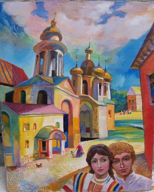 尤里·因纽什金《爱人》布面油画 50х40cm 2007 年.jpg